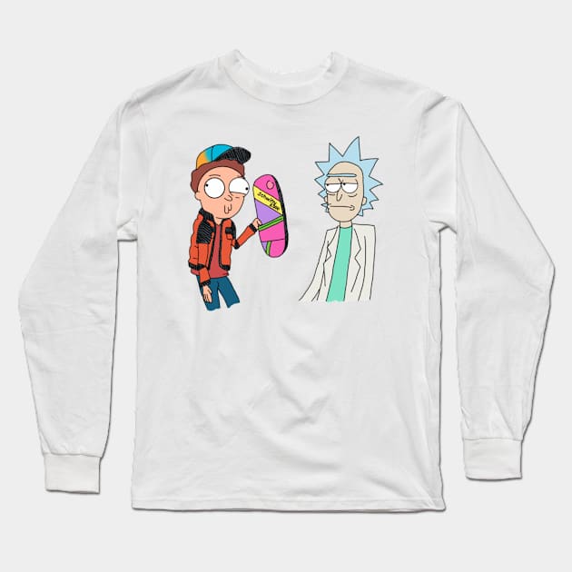 Rick And Marty Long Sleeve T-Shirt by RogueHunter